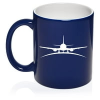 Airplane Pilot Let Let Let Ceramic Cug Cup čaj poklon za njega, njena, muža, supruga, rođendan, prijatelju,