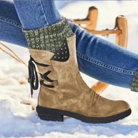 Čizme za žene Ležerne prilike za žene Ležerne prilike CALF čizme čipke ubosne cipele cipele cipele zime