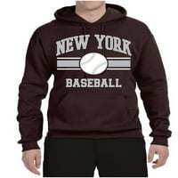 Wild Bobby Grad New York NY bejzbol Fantasy Fan Sports Unise Dukserica, smeđa, velika