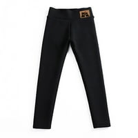 Hinvhai Plus size Ženski print tople zimske uske guste baršunaste vunene kašmirne hlače hlače pantalone