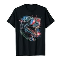 Re-a Dinosaur 4. jula Američka zastava SAD America Funny Majica