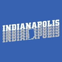 Indianapolis Retro Ponavlja - Sportski tim City Pride Phowing majica - srednja - kraljevska