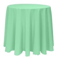 Ultimate Tekstilni okrugli poliesterski posteljina stolnjak - za vjenčanje, restoran ili banketnu upotrebu, metvica svijetlo zelena