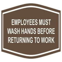 Fancy zaposleni moraju oprati ruke prije nego što se vrate na posao na posao -medijum