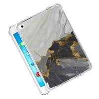 Kompatibilan sa iPad telefonom, silošnim silikonskim zaštitom za sivo-zlatno-mermele za TEEN Girl Boy