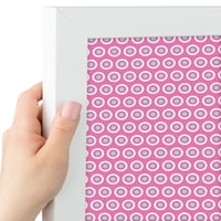 Pinpi Custom Cork Bilten ploča Pink - Bijela tačatska ploča Poster ima platno s platnom tkaninom, uokvirenim
