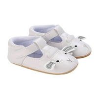 Djevojke za djecu T-remen mokasins novorođenče prvi šetač Mary Jane PU meke kosine sandale cipele bijele
