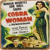 Metalni znak - Cobra žena - Vintage Rusty Look