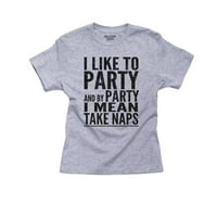 Vole zabavu i po zabavi, mislim na majicu pamučne majice za djevojčice