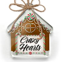 Ornament je tiskao jedno obostrano vintage slot lude srce božićno neonblond