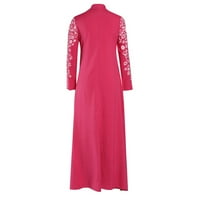 Žene Ljetna haljina za žene muslimanska haljina kaftana arapska Jilbab Abaya islamska čipka u šivanju