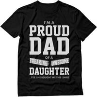 Modna muška majica Ponoudne da tata košulja pokloni za tate iz kćeri očeva dana crne smiješne majice za muškarce majica