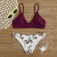 Badymincsl ženski cvjetni tisak bikini set push-up kupaći kostim kupaći kostimi