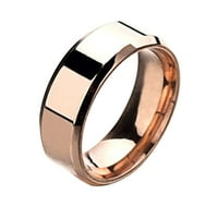 Ring Unise nehrđajući čelik Ogledalo Lagani prsten za vjenčanje