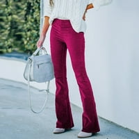 Žuwimk ženske hlače Ležerne prilike, žene ljetni elastični struk Comfy Stretch Pull na hlačama, XL
