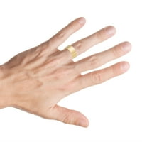 Titanium bend visoke polirane cijevi od žutog zlata za vjenčanicu, prsten ili dame