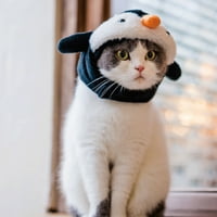 Lomubue mačji šešir Predivan mekani udobni slatki pingvin oblik kućnog ljubimca za kućne odjeće dnevno