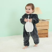 Baby Newborn kombinezon sa kapuljačom zadebljanih zimske rupe za bunturnu odjeću za smanjuju pidžame