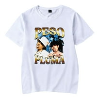 Peso Pluma Merch Reper Tee Print Majica Casual Fashion Short StreetEwear