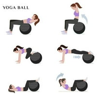 Držite lopticu za vježbanje sa pumpom za napuhavanje - Balansirajte joga kuglice za radno vrijeme, izvršite