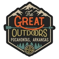 Pocahontas Arkansas The Great na otvorenom dizajn naljepnica vinilne naljepnice
