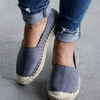 Homodles Sandale Žene Dression Summer Flat- on Stanovi retrovetne ležerne čipke Dressy Sandale plave