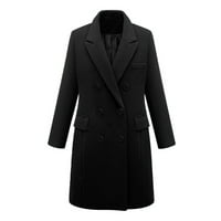 Kaputi za žene zimske vunenke tankog kaputa jakna dame vitko dugačak kaput za kaput 5xl