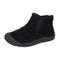 Kali_store planinarske čizme za žene Ženske tople snježne čizme Vodootporne protiv klizanja sa kukom, crna, 7.5