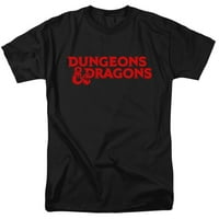 Dungeons i zmajevi tipa logotip unisa odraslih majica za muškarce i žene