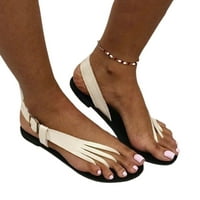 Ravne sandale za ženske plaže otvorene nožne cipele za rođendansku zabavu Ceremonija odraslih crna 39