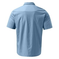 Muška modna ležerna majica Majica Jednokratna džepa Jednostruka košulja i majica Kratki rukav vrh