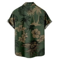 Muška modna proljetna ljetna casual s kratkim rukavima od ispisanih majica s toplim bluzom