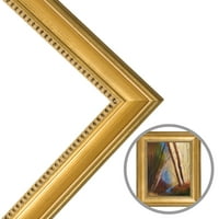 Klasični zlatni list umjetnički okvir od punog drveta 2 širina i 1 4 plahta za platno, tradicionalno