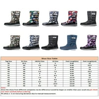 Zodanni Wimens Mid CALF Boot platforme čizme za snijeg Plišane obloge Zimske tople cipele Udobne radove