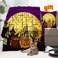 Halloween Dekorativni pokrivač sa jastukom, jesenjim zahvalnosti od javora od jastuka ostavlja pokrivač