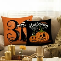 Moocorvic Halloween Dekoracije jastuk pokriva pucketin Halloween ukrasi ispis posteljina jeseni jastuk