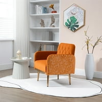 Rela Gold Noge Jednokrevetne stolice Moderna kuća Tapacirana kauč Soft Ergonomics Dnevna soba Lounge Orange