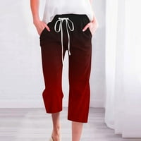 Leesechin bavi povremenim čvrstim elastičnim strukom duge hlače sa džepom kaprisu na klirensu