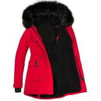 Lagani kaputi za žene moda ekstremna hladna vremenska odjeća za jaknu jaknu s maramom