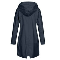 SKSLOEG ženski kaput lagani kaputi na otvorenom prugasta obložena kišna jakna za planinarenje, putovanja