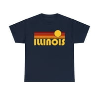 Muška grafička majica Illinois Retro sunca