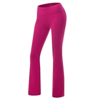 Joga hlače Žene Modne Srednje struk gamaše Pink XL