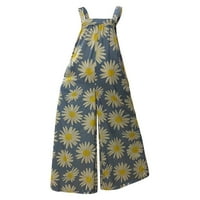 Bigersell Stretch tople naredbe za žene Zbirke ženske modne hlače Kombinezoni za tiskane tastere Suspender