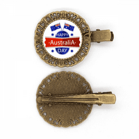 Australija Happy Australia Day zastava za zastavu Hairpin Headdreress Brooch Clip Clip bareta