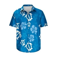 STAMZOD Kompresijske košulje za majicu 3D 3D štampane havajske majice kratkih rukava modna casual na