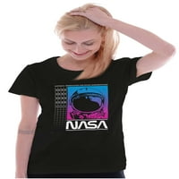 Vaporwave Nasa Worm Logo Astronaut Ženska majica Ladies Tee Brisco Brends X