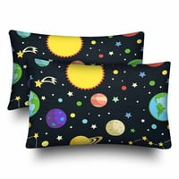 Komete za svemirske zvijezde i konstelacije Jastučni jastučni jastuk za zaštitu jastuk, skup od 2