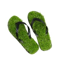 Crna kreativna simulirana travnata Flip-Flops Ležerni povremeni vještački travnjak Sandal Ličnost Veličina