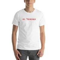 Nedefinirani pokloni 3xl rukom napisani EC učiteljica s kratkim rukavom pamučna majica