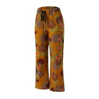 Eashery Womens Capri hlače Casual pantalone plus veličina opuštena fit cijeli dan Elastični struk joga